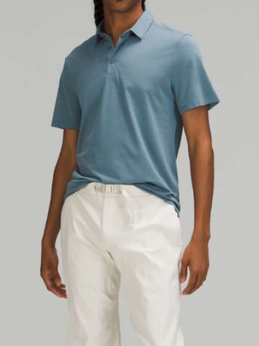lululemon athletica River Blue Short Sleeve Polo